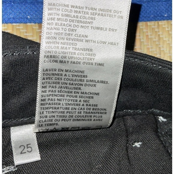 L'Agence Mid-Rise Skinny Leg Jeans Black Sz. XS / 25 - Picture 12 of 14